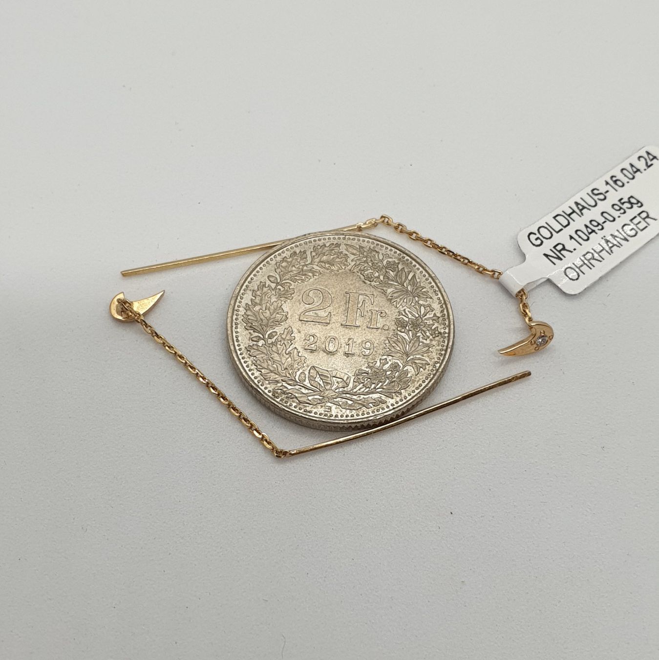 Orecchini pendenti & Orecchini a lobo: Echt 14K Gold Ohrhänger – Usato da Luzern venduto da Luzern-Goldhaus 3