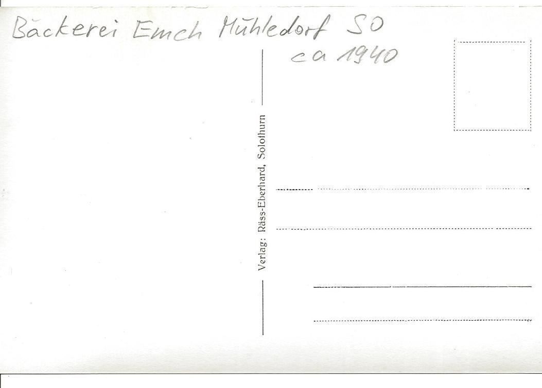 Cartoline postali: Mühledorf SO Bäckerei EMCH ca. 1940 – Nuovo (secondo la descrizione) da Ennetmoos venduto da Ambuman 2