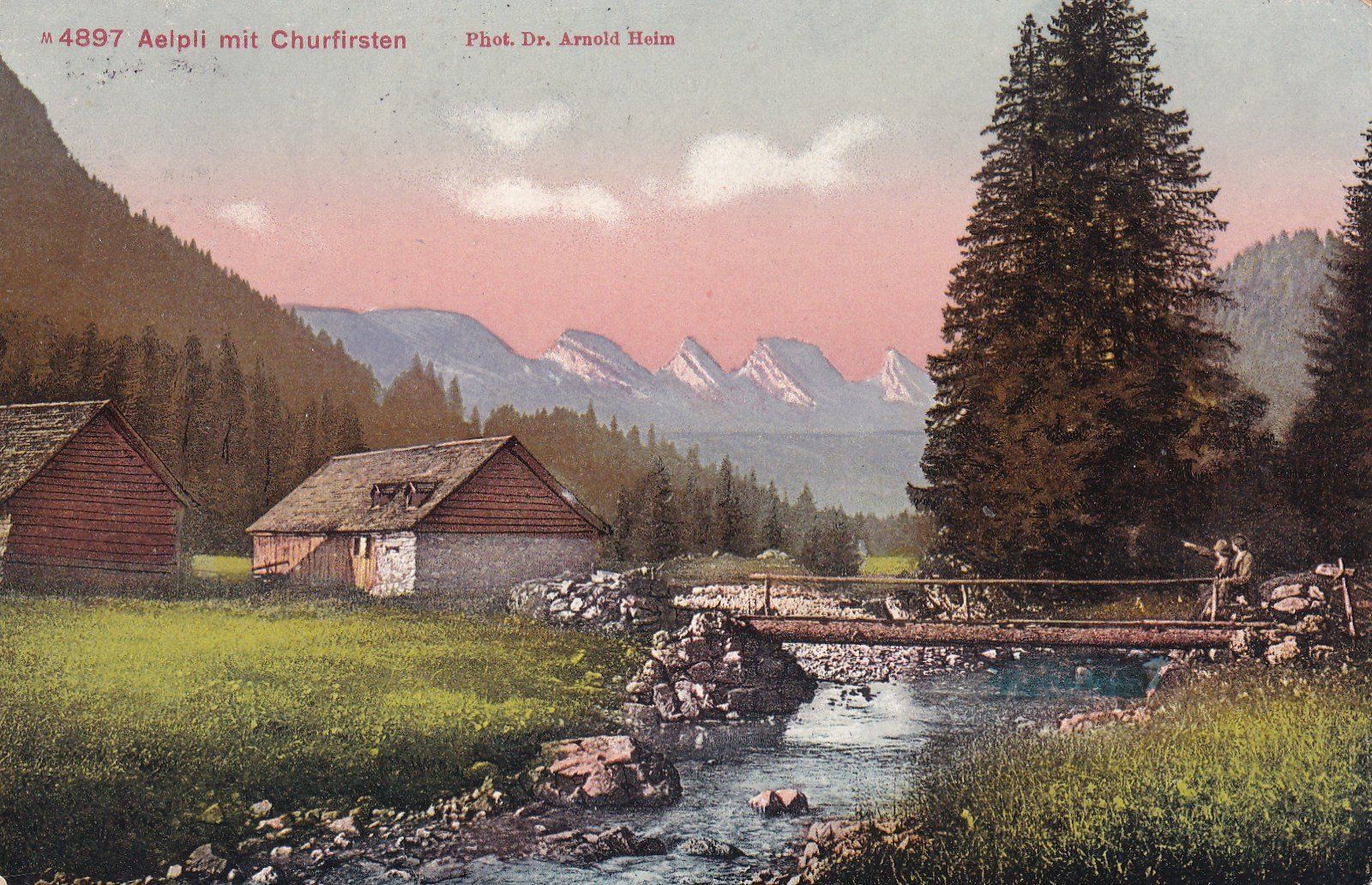 Cartes postales: Aelpli mit Churfirsten  1912 – D'occasion à Cormoret par Pascalll2001