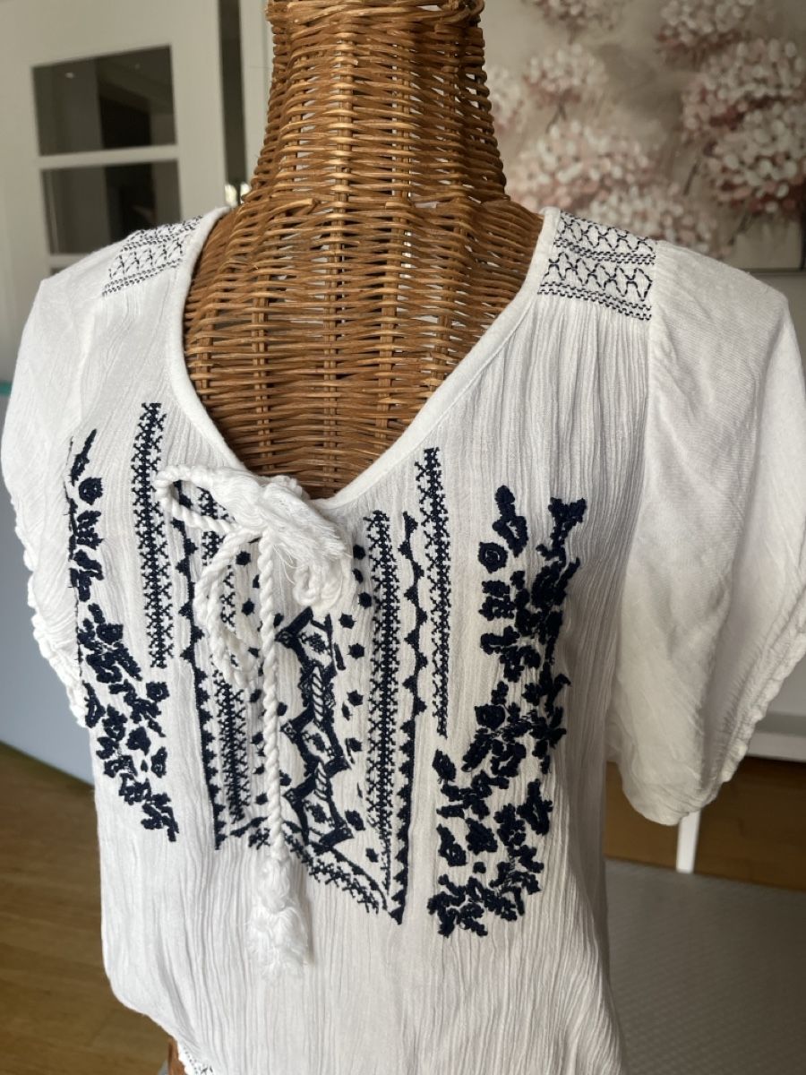 Camicette: Bluse mit Stickereien, Black Box, M – Usato da Solothurn venduto da Bobesch08 1