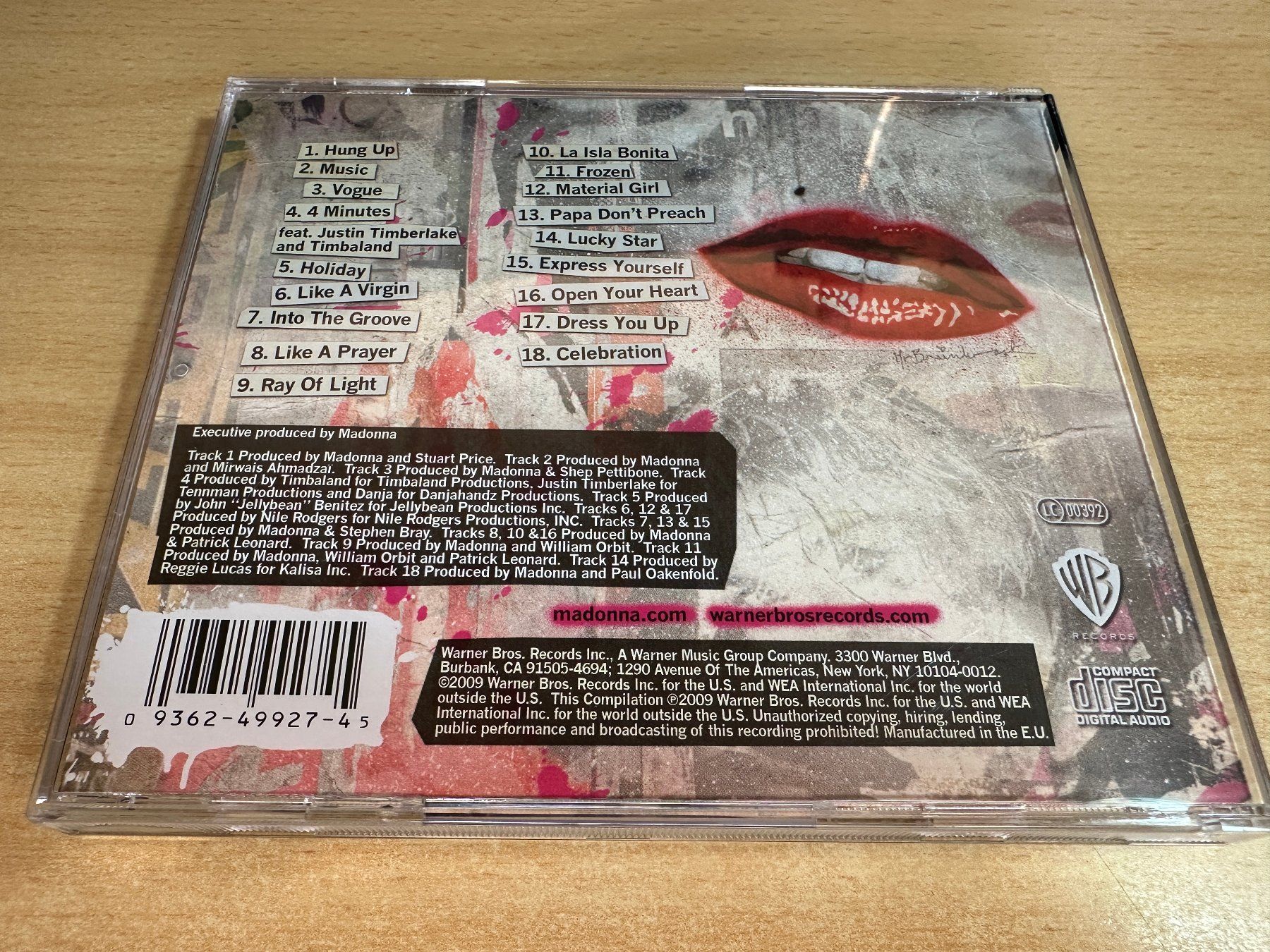 CDs: Z4 Madonna – Celebration – Gebraucht aus Rikon im Tösstal von Alpenmutz 1