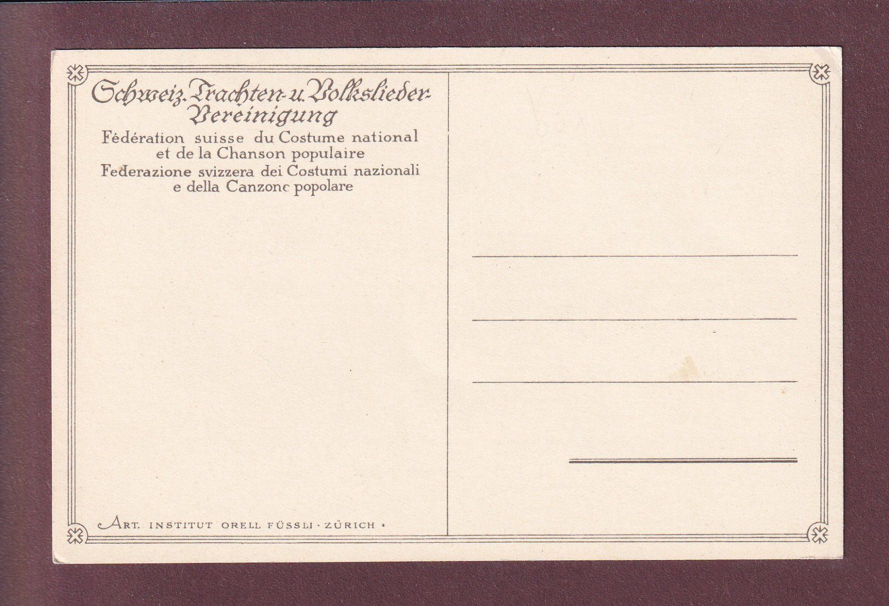 Cartoline postali: TRACHT - BERN - Simmentalerin – Usato da Pully venduto da nicecards 1