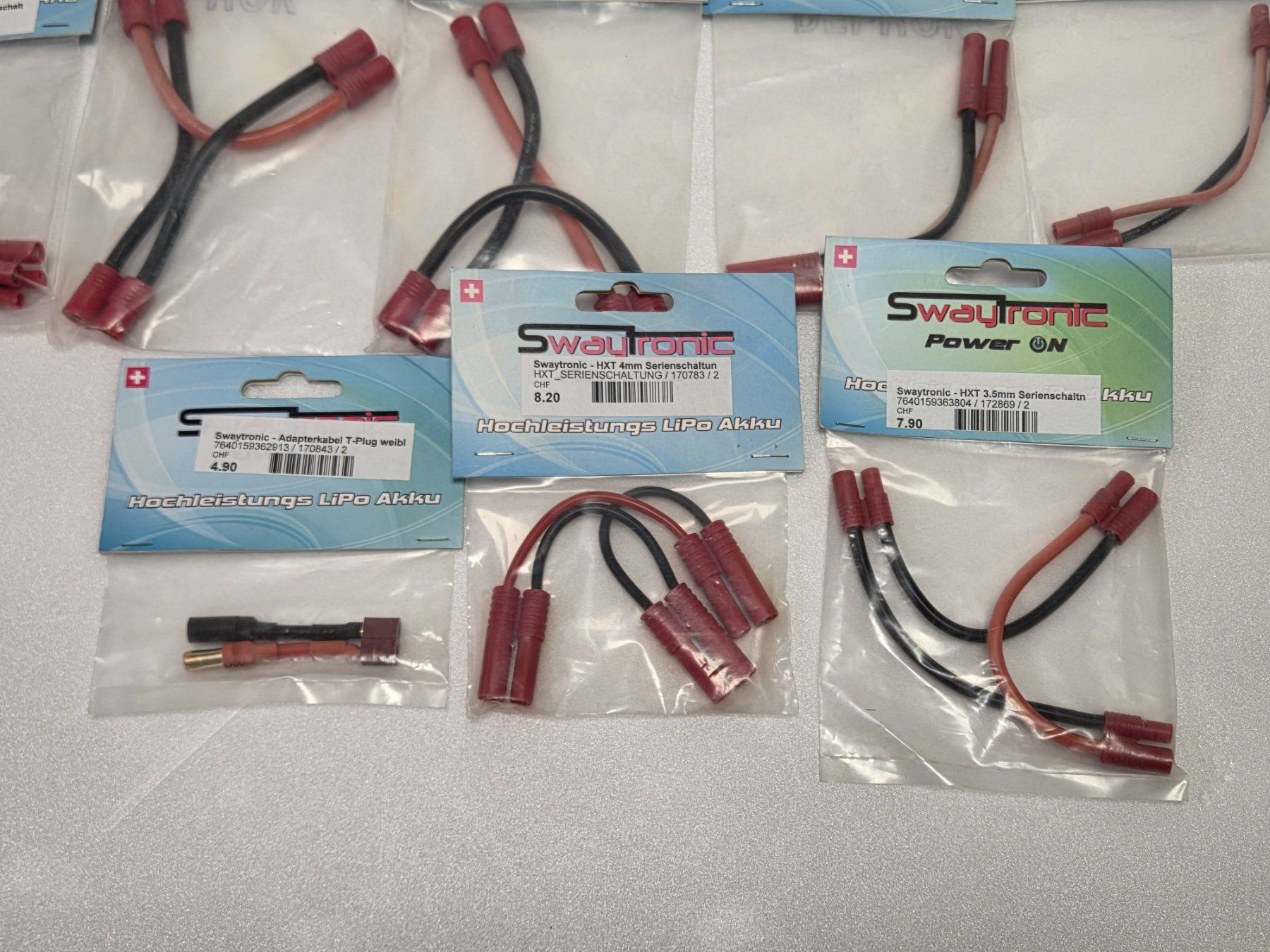 Modellismo RC: diverse Swaytronic Stecker-/Adapterkabel 15-teilig – Nuovo e nell'imballaggio originale da Hittnau venduto da Sika86 5