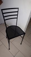 6 schwarze Design Metallstühle