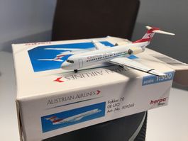 Herpa Fokker 70 Austrian Airlines 1:500 OVP