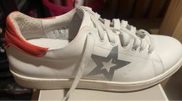 weisse Turnschuhe Leder Grösse 44