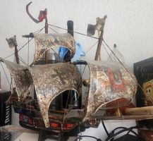 Schiffsmodell, Holz, Deko, Vintage, Sammlerstück, Top!