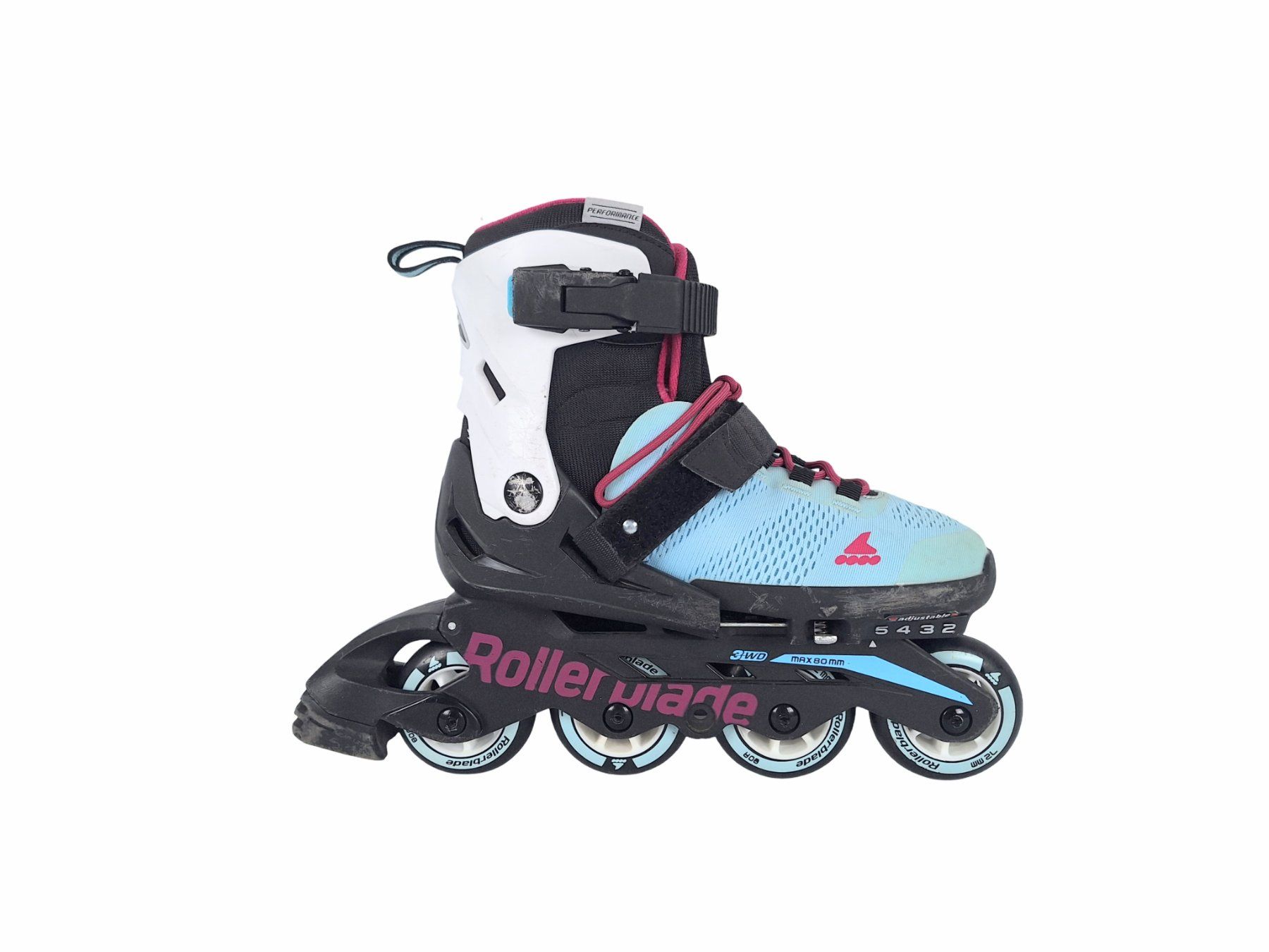 Pattini in linea & Pattini a rotelle: ROLLERBLADE MAXX Kids Grösse 33.0-36.5 Hellblau / Lila – Nuovo (secondo la descrizione) da Breitenbach venduto da Restwert_Breitenbach 4
