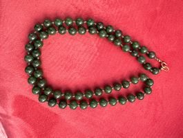 Vintage Damen Jade Kugelkette