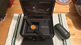 Montre Certina DS Super PH500M Orange Boîte complète