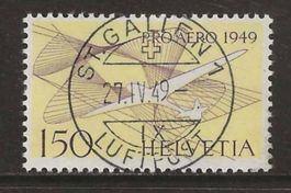 1949 : Flugpost Nr. F45 mit Voll-ET Stempel : KP 150.--