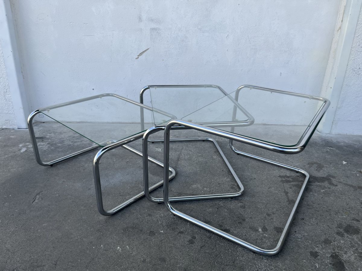 Tische: Mid Century Space Age 3 Satztisch Chrom  – Gebraucht aus Bern von fotolog111 4