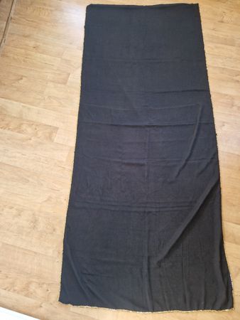 Bauchtanzschleierl mit Goldpailletten, schwarz