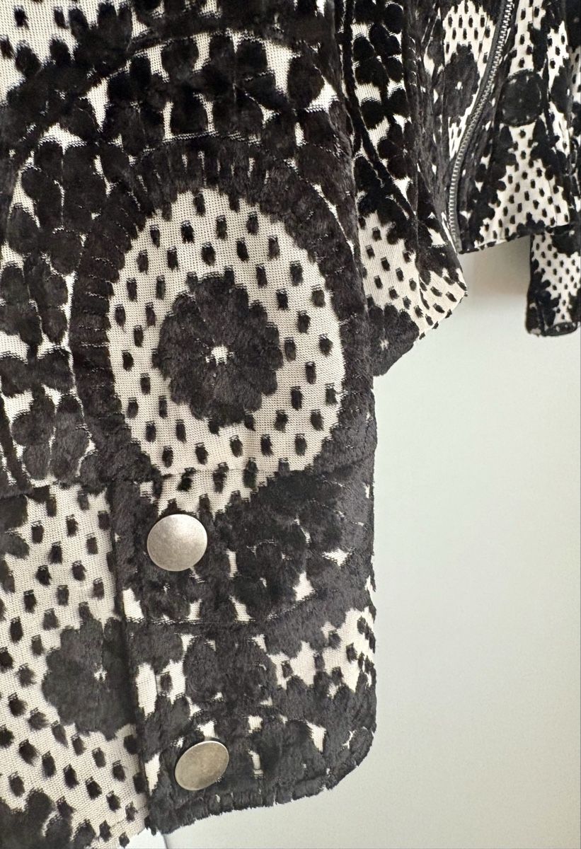 Theory Giacche: Theory Black & White Print Moto jacket-size L – Usato da Zürich venduto da ron_t88f 4