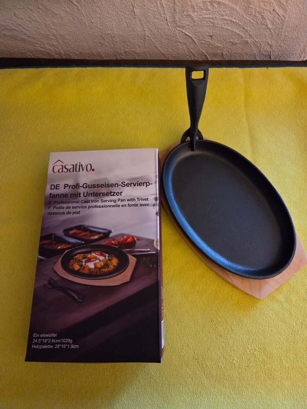 Set di piatti: 6 Gusseisen-Servierplättchen – Nuovo e nell'imballaggio originale da Dachsen venduto da bea_jvs2