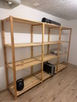 Holzregal System 3-teilig (Ikea) H170cm x Tiefe 50cm x L260