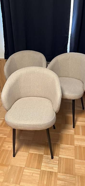 Sedie: 3x Stuhl Beige Webstoff – Usato da Schwerzenbach venduto da asn_7m7h