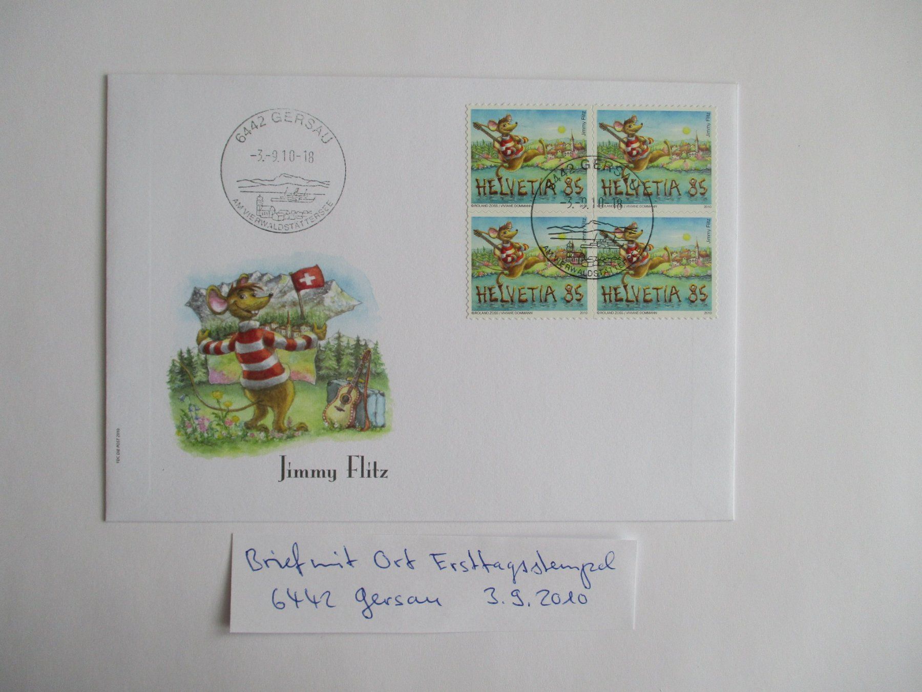 Tous les timbres: Brief mit Ersttagsstempel 6442 Gersau – D'occasion à Langnau b. Reiden par Aktuell88