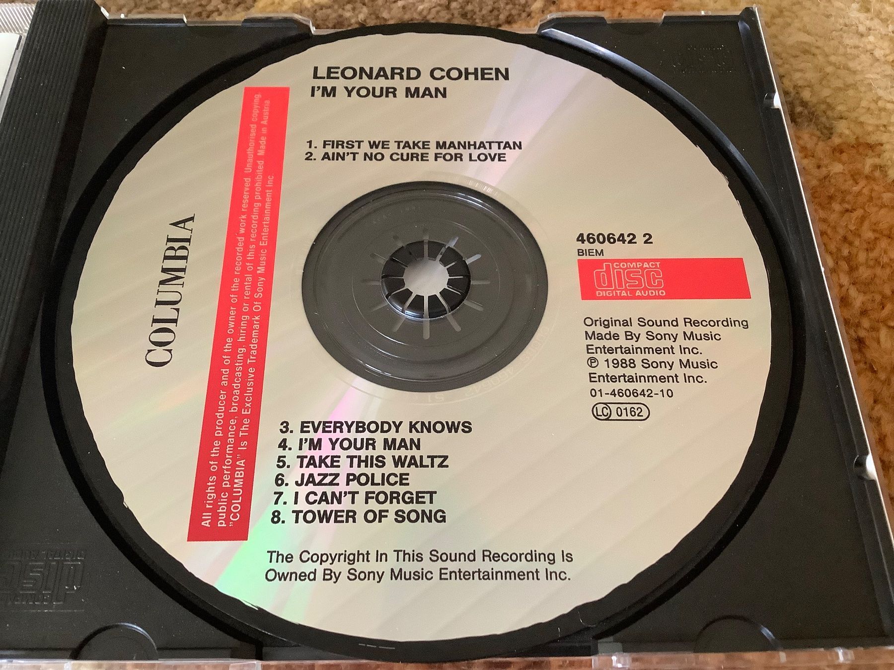 CD: Leonard Cohen * Im your Man – Usato da herzogenbuchsee venduto da HIFIANER 2
