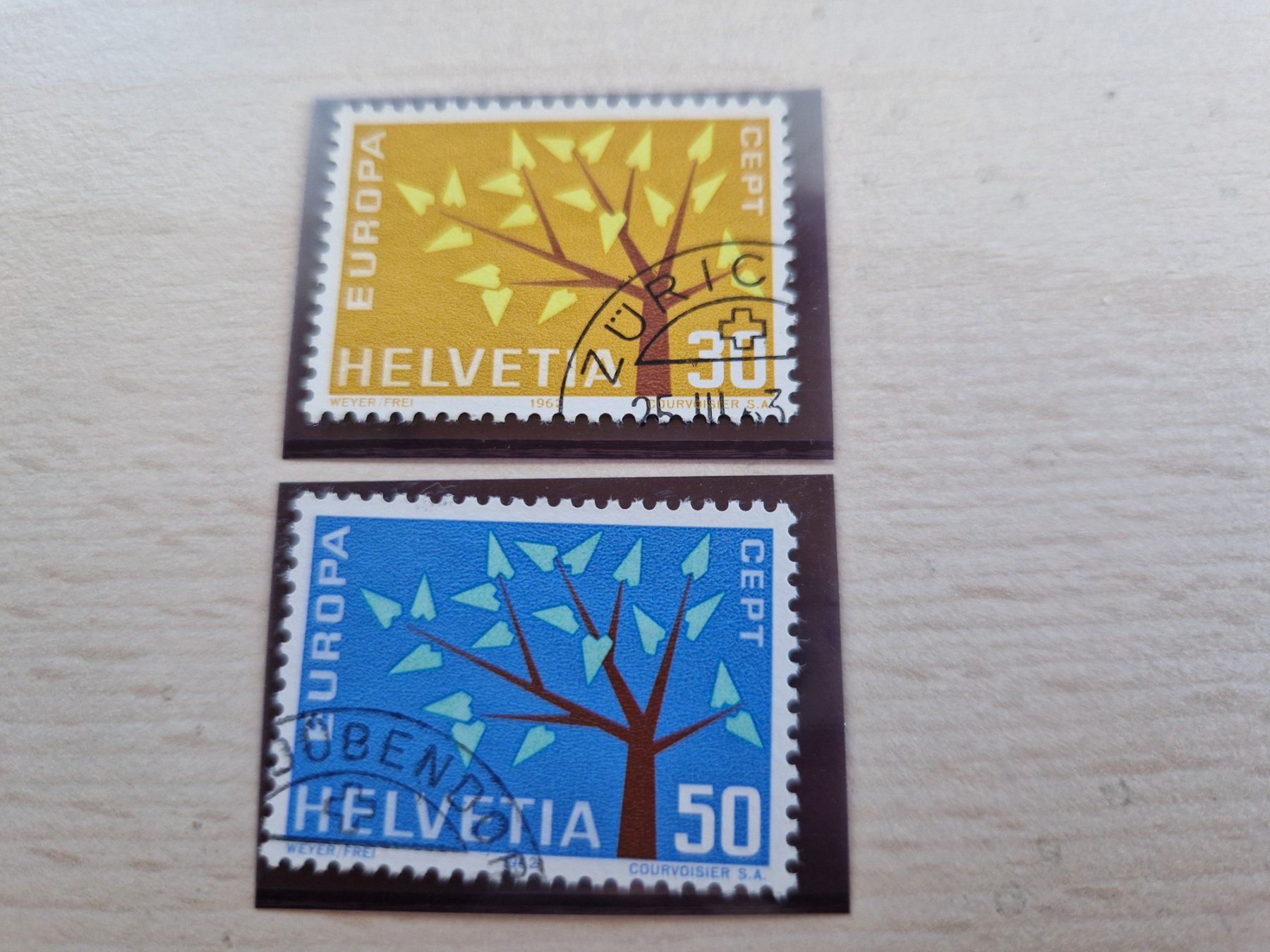Alle Briefmarken: 2x kurzer Ast, ab 1.- – Gebraucht aus Burgdorf von Glossy01
