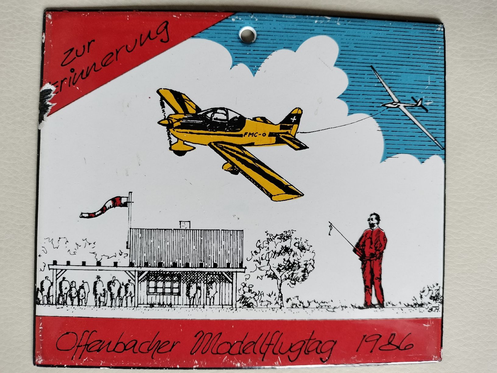 Insegne: Emailschild von 1986 – Usato da Schwanden Sigrisw venduto da Wibe81