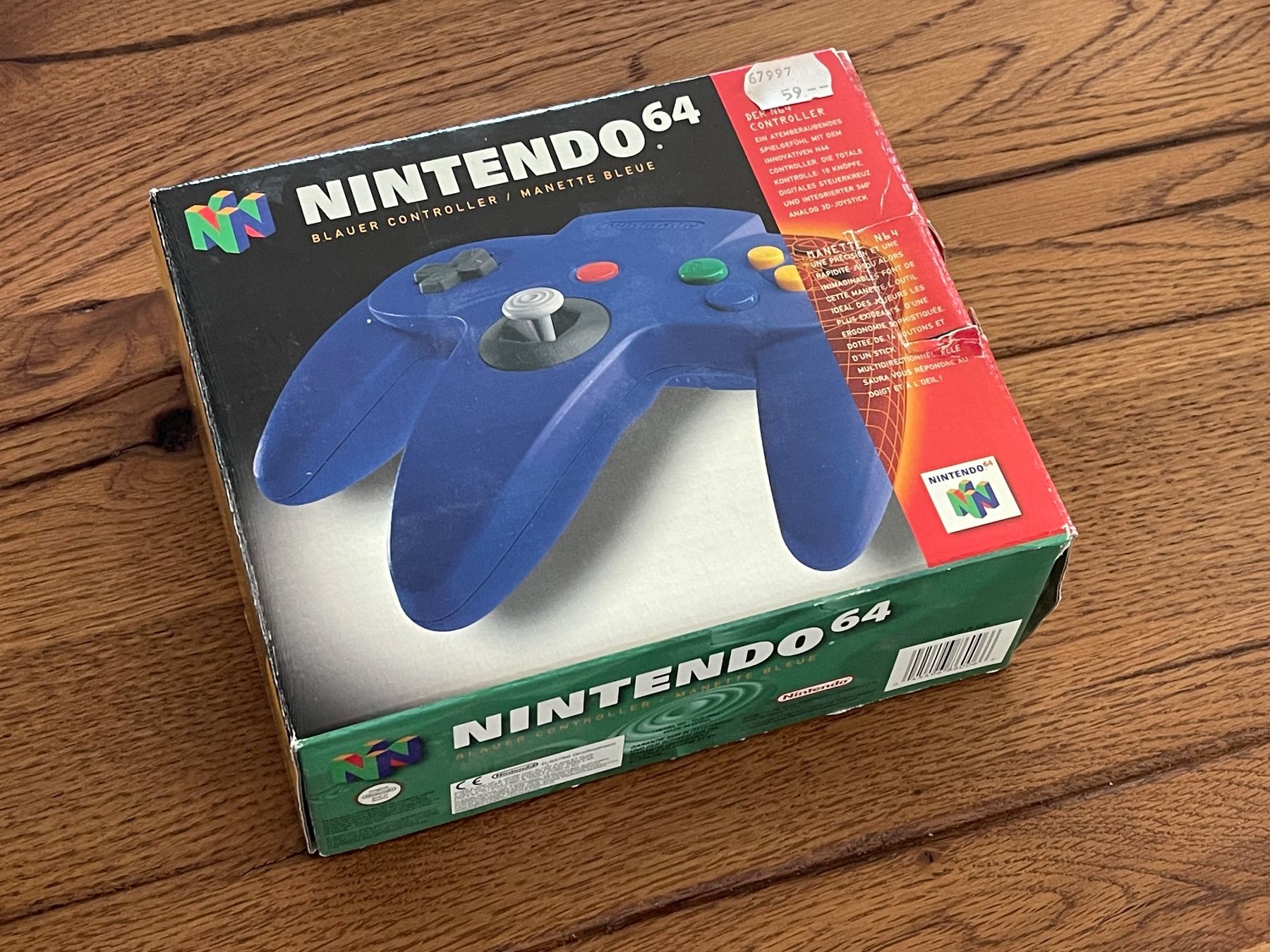 Nintendo Controller: Nintendo 64 N64 Controller Blau Top! Mit OVP – Usato da Zuerich venduto da Dorsi 1