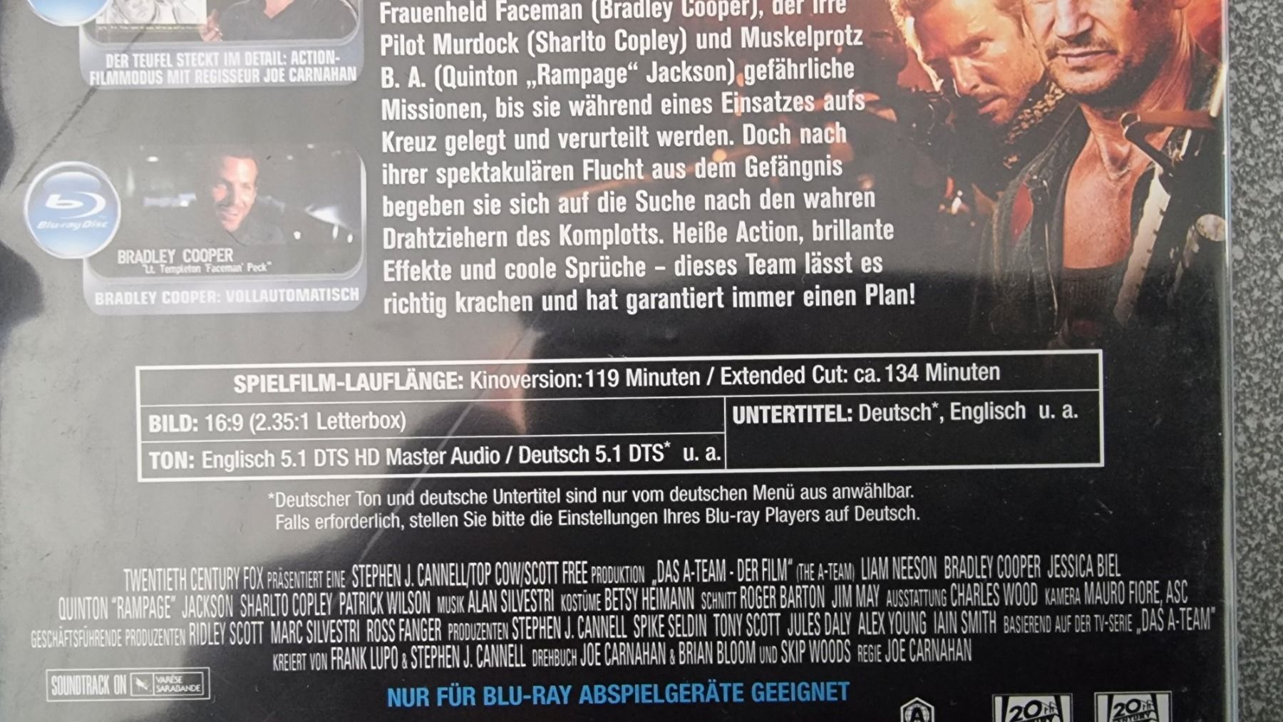 Tutti i DVDs: Blu Ray - Das A-Team Der Film – Usato da Oetwil am See venduto da fineli2 1