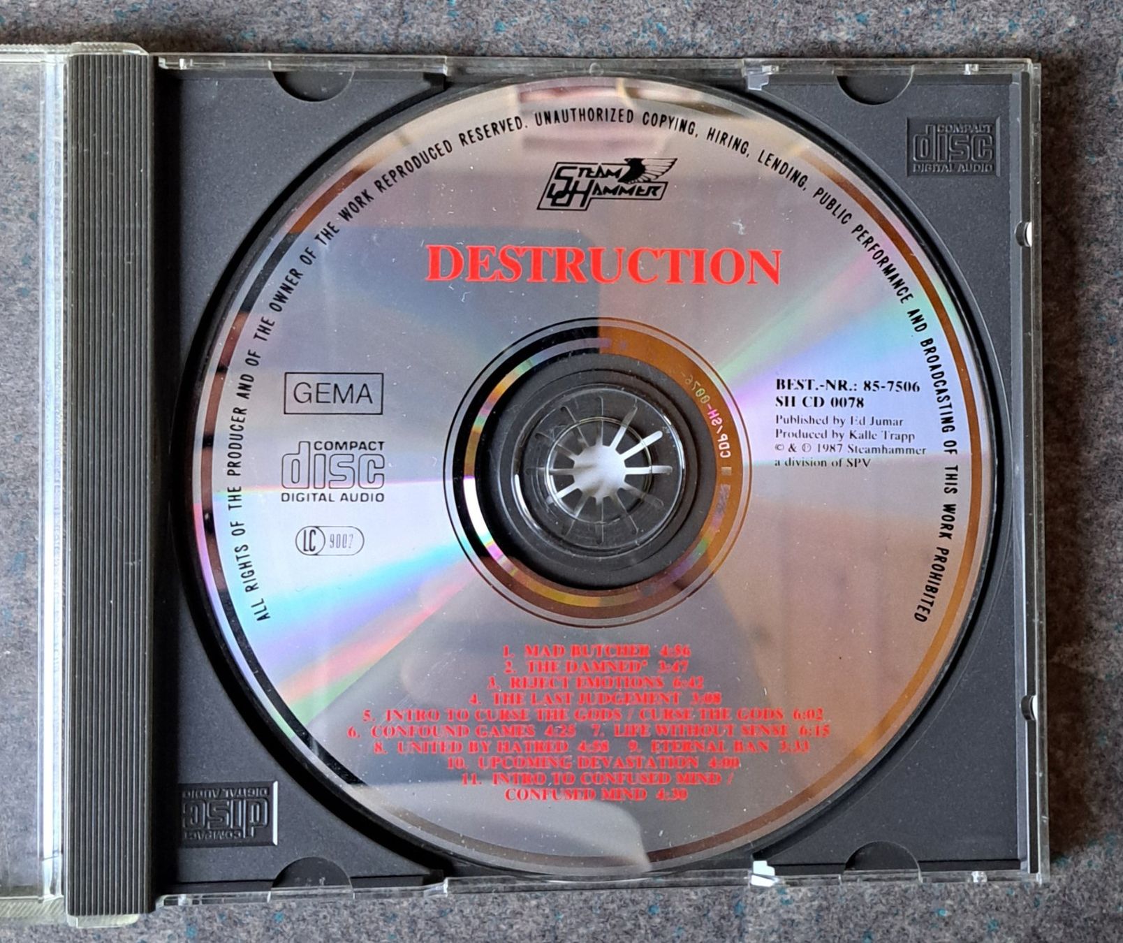 CD: Destruction - Release From Agony ORIGINAL CD – Usato da Solothurn venduto da Temple_of_Triton 4