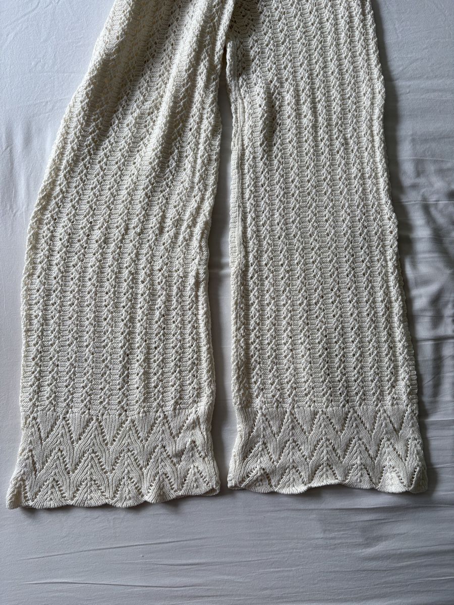 Pantaloni: Hosen gehäkelt weiss, Grösse S – Nuovo (secondo la descrizione) da Zürich venduto da Sera.13 2