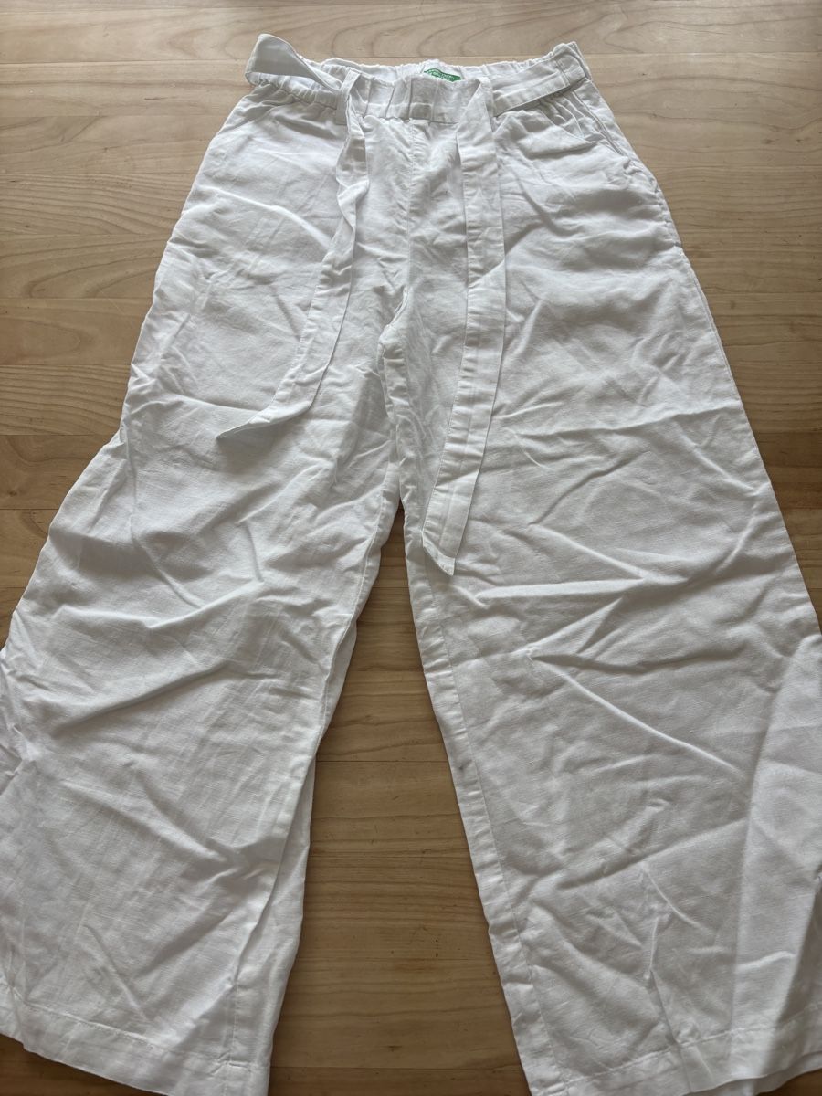 Benetton Pantaloni: Weisse Hose Benetton 150cm – Usato da Bergdietikon venduto da Marineh2004