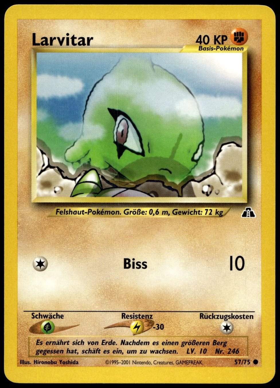 Pokémon Carte collezionabili: Larvitar 57/75 Pokémon Neo Discovery – Usato da Uster venduto da Madame_Cards