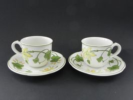 2 Espressosets * GERANIUM * von Villeroy & Boch