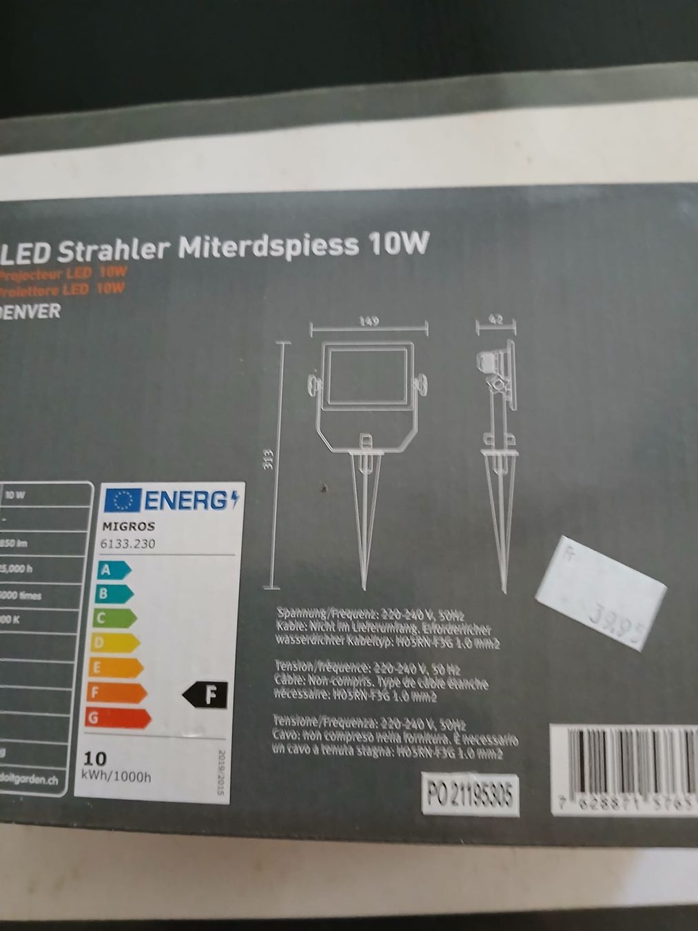 Lampen: LED Strahler mit Erdspiess 10W NEU  – Neu (gemäss Beschreibung) aus Obfelden von Alf2005 1