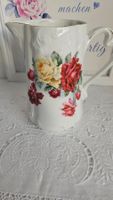 Antiker Porzellan Krug, Rosen Dekor, Shabby Chic Vintage