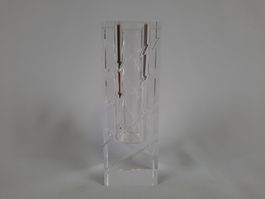 Einzelblumenvase aus Kristallglas