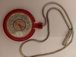 Swatch POP Weltzeituhr Kette rot gebraucht