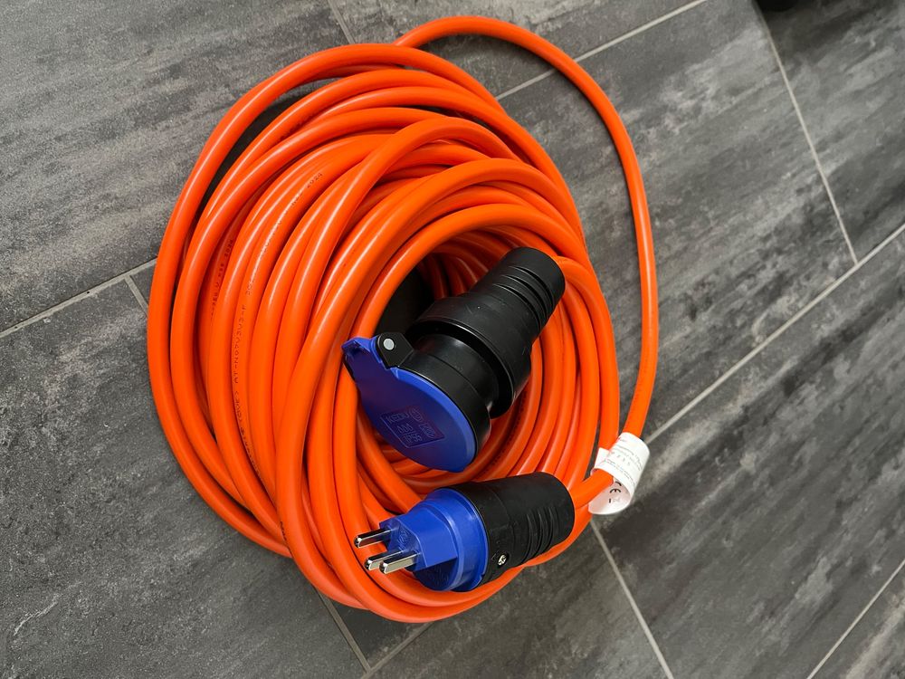 Cablectric Verlängerungskabel Für Draußen – 16/3, 25 Fuß (ca. 7,6 M), 13 A, Braun, Robust & Wetterfest