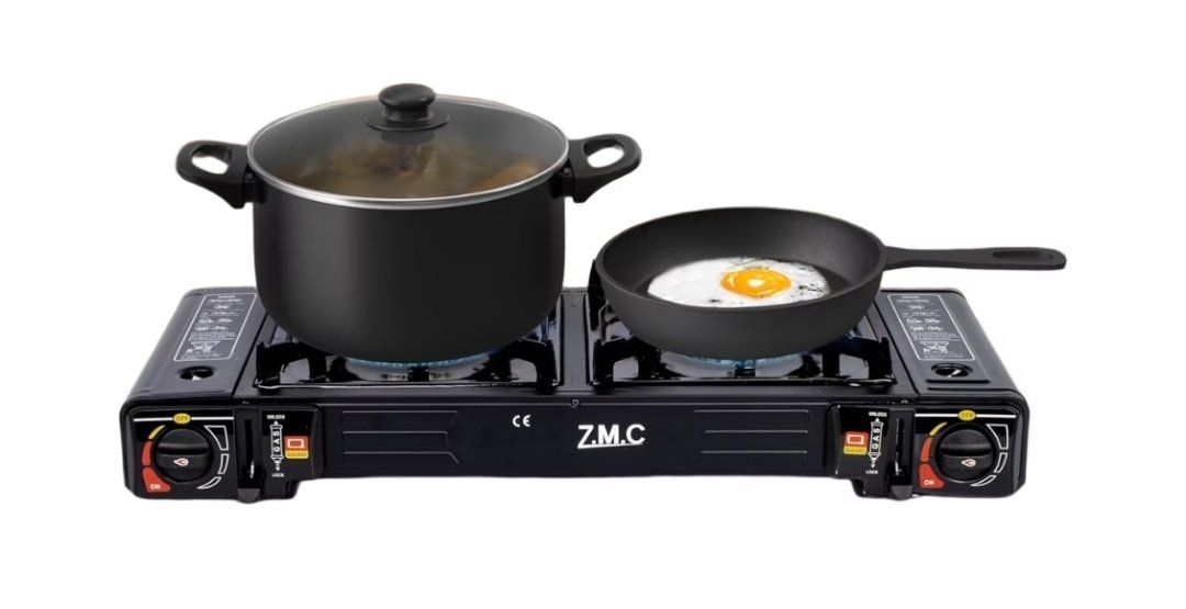 Cucine: Camping Gaskocher mit 2 Kochplatten – Usato da Wiesendangen venduto da A1R1
