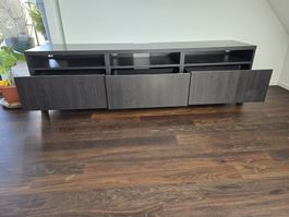 TV-Möbel, Schwarzbraun, Stilvoll, Modern