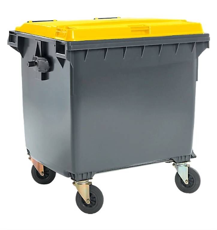 Altro per Ufficio & Commercio: neue Müllcontainer aus Kunststoff, schwarzgelb – Nuovo (secondo la descrizione) da Necker venduto da liq24