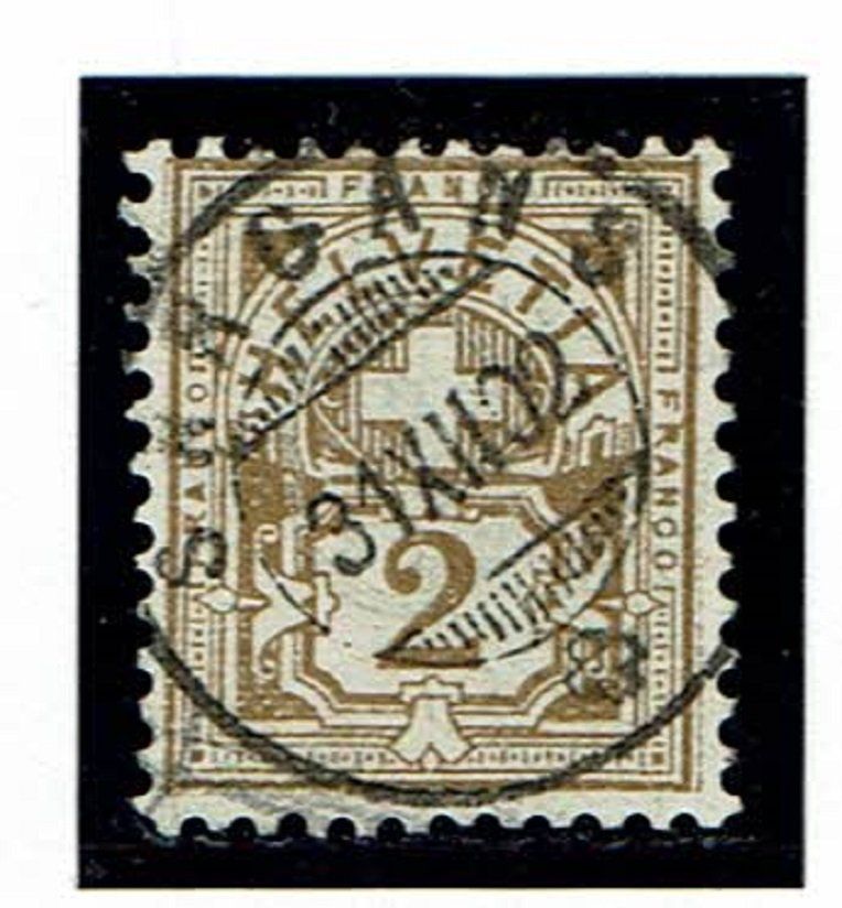 Tutti i francobolli: Type chiffre 58B Vollstempel Sargans SG – Usato da Neuchâtel venduto da yacamoto
