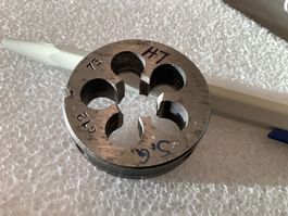 M12 x 0.75  LINKS Schneideisen Filière HSS, Feingewinde
