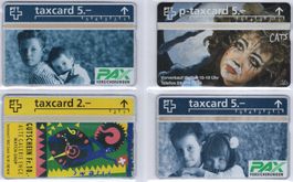 4 ungebrauchte Firmen Taxcards der Schweiz ab 1 Franken