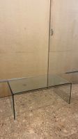 Table basse en verre courbé style Fiam – design italien
