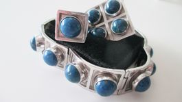 3tlg. SILBER Schmuck 835 60 gr. massiv Armband Ring Anhänger
