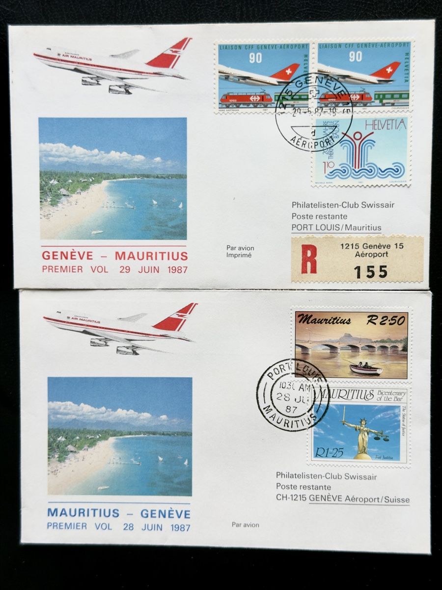 Alle Briefmarken: Flugpost Swissair etc. 20-Briefe (2) – Gebraucht aus Glattbrugg von Artos67 5