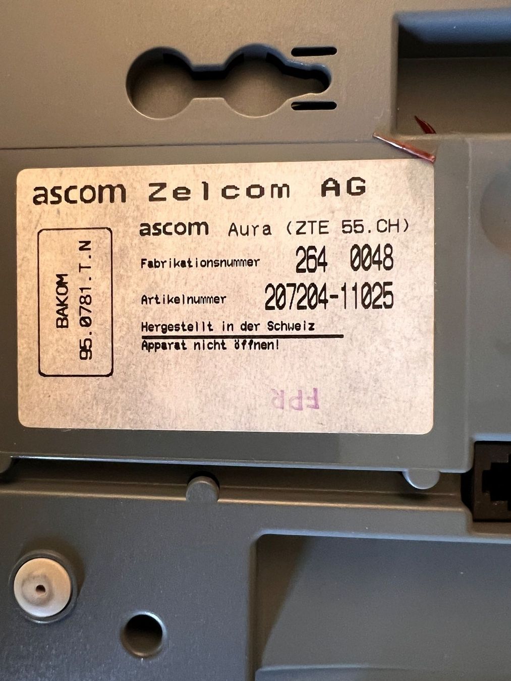 Telefoni: TELEFON ASCOM AURA 55 – Usato da Arlesheim venduto da Haks 2