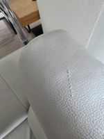 Polstergruppe Leder Weiss-Grau-Beige