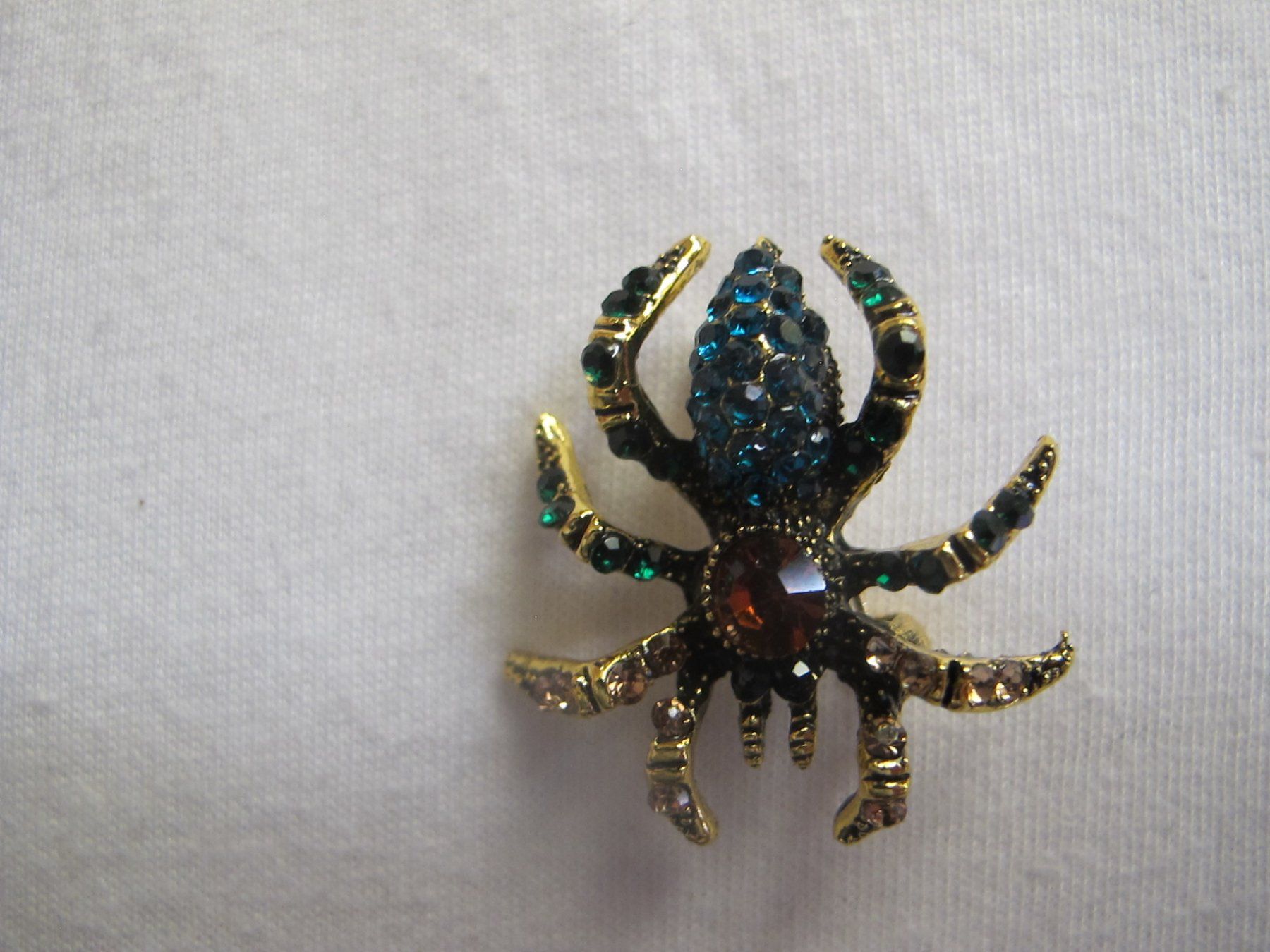 Spille & Fermagli: Elegante Spinnenbrosche mit Strass Steinen, Goldfarben – Nuovo (secondo la descrizione) da Löhningen venduto da Chimae67 2