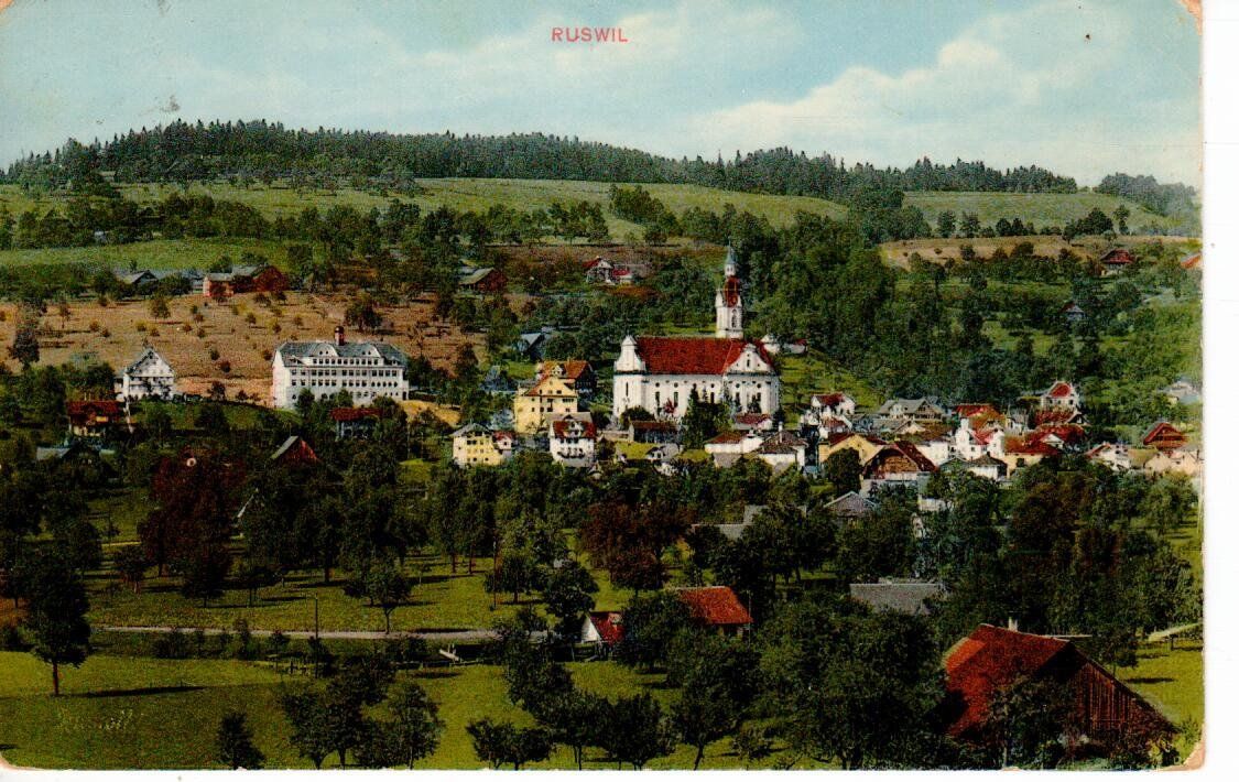 Cartoline postali: Ruswil  1919 – Usato da Wolhusen venduto da Curver9